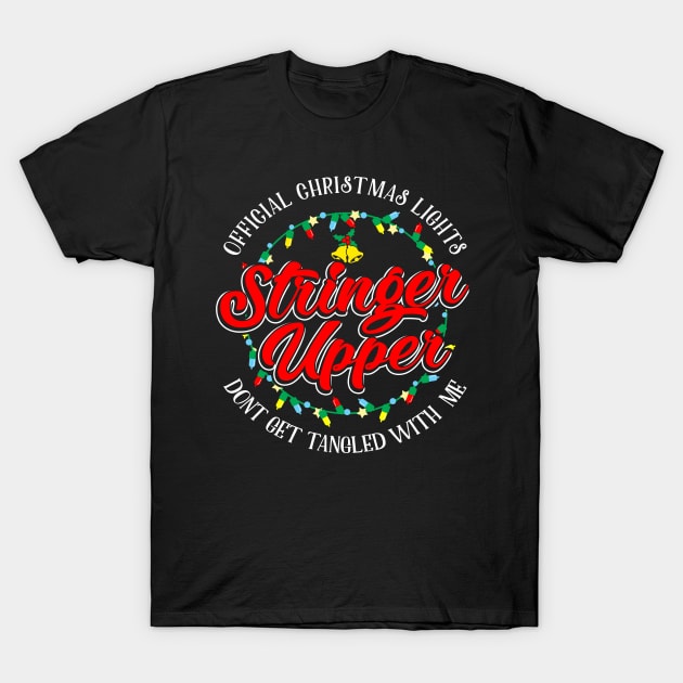 Official Christmas Lights Stringer Upper T-Shirt by Gavinstees